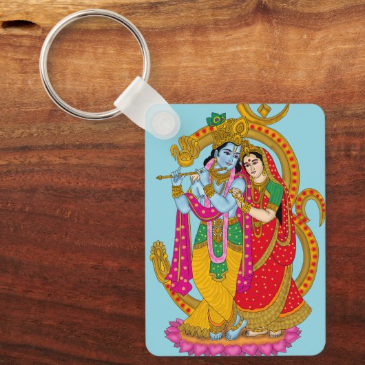 Radha Krishna Keyring Schlüsselanhänger (Vorderseite)