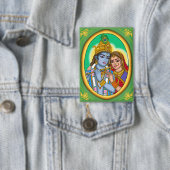 Radha Krishna Knopf Button (Insitu)
