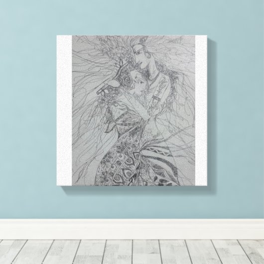 Radha krishna leinwanddruck (Insitu (Holzboden))