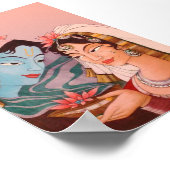 Radha-Krishna Lotus Poster (Ecke)