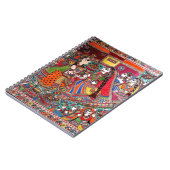 RADHA-KRISHNA MADHUBANI ALTE INDISCHE KUNST-ART NOTIZBLOCK (Linke Seite)