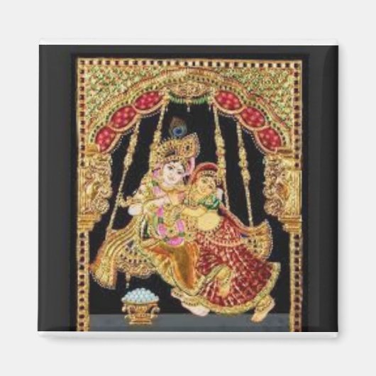 Radha Krishna Magnet (Vorne)