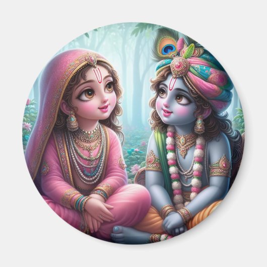 Radha Krishna Magnet (Vorne)
