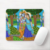 Radha Krishna-Mauspad Mousepad (Mit Mouse)