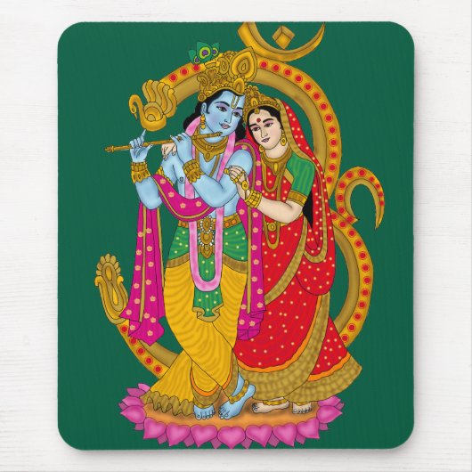 Radha Krishna Mouse Pad Mousepad (Vorne)