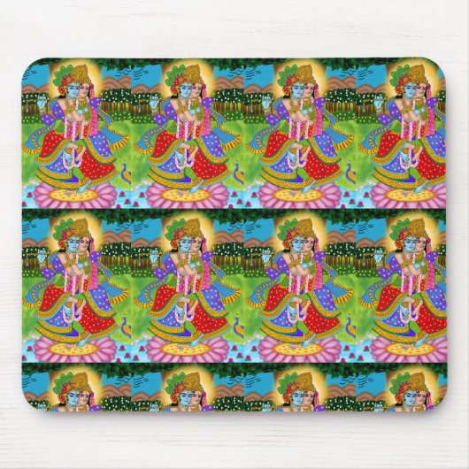 Radha Krishna Mouse Pad Mousepad (Vorne)