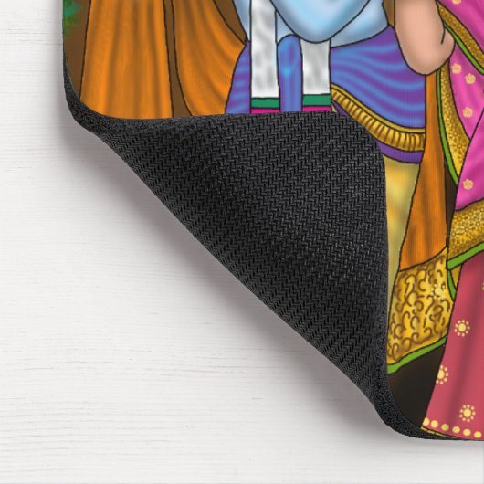 Radha Krishna Mouse Pad Mousepad (Ecke)