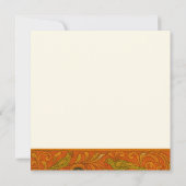 Radha Krishna Mural painting Indian Save The Date (Rückseite)