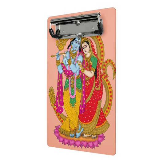 Radha Krishna Notebook Mini Klemmbrett (Gewinkelt2)
