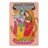 Radha Krishna Notebook Mini Klemmbrett (Vorderseite)