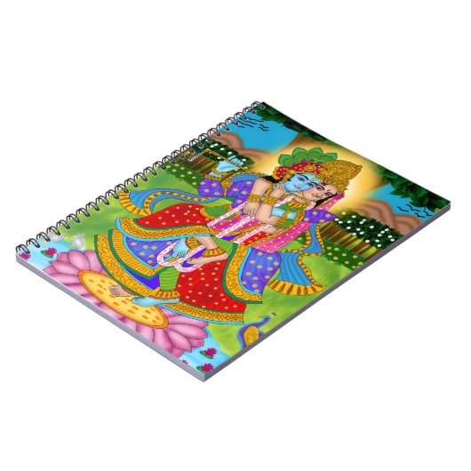 Radha Krishna Notebook Notizblock (Linke Seite)