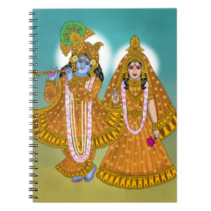 Radha Krishna Notizbuch Notizblock