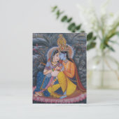 Radha Krishna Postcard Postkarte (Stehend Vorderseite)