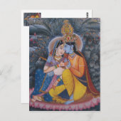 Radha Krishna Postcard Postkarte (Vorne/Hinten)