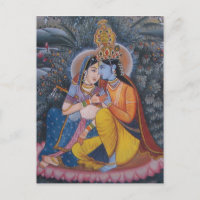 Radha Krishna Postcard
