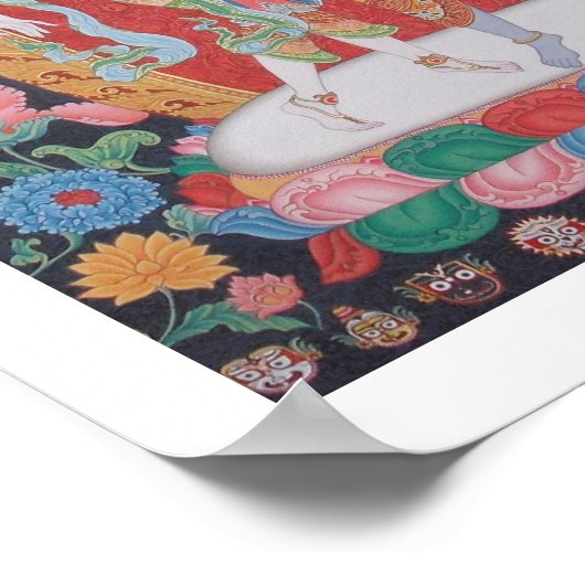 Radha-Krishna Poster (Ecke)