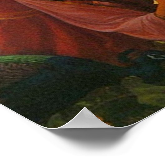 Radha-Krishna Poster (Ecke)