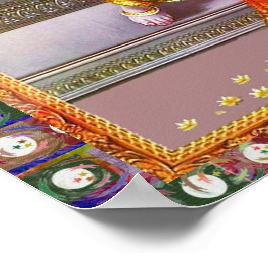 Radha Krishna Poster (Ecke)