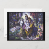Radha Krishna Postkarten (Vorne/Hinten)