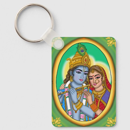 Radha Krishna Schlüsselanhänger (Vorderseite)