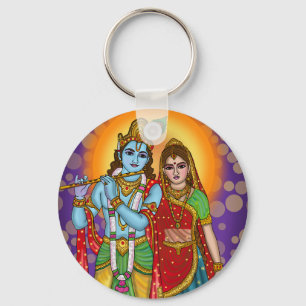Radha Krishna Schlüsselanhänger