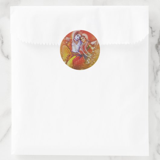 Radha Krishna Sticker (Tasche)