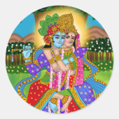 Radha Krishna Sticker (Vorderseite)