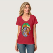 Radha Krishna T-Shirt (Vorderseite Vollansicht)
