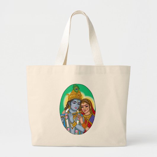 Radha Krishna-Tasche Jumbo Stoffbeutel (Vorne)