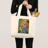 Radha Krishna-Taschentuch Jumbo Stoffbeutel (Vorderseite (Produkt))