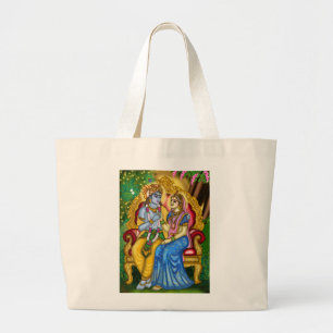 Radha Krishna-Taschentuch Jumbo Stoffbeutel
