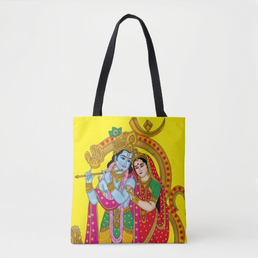 Radha Krishna Tote Bag Tasche (Vorderseite)