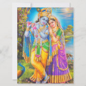 Radha Krishna with Flute Hare Krishna Karte (Vorderseite)