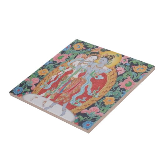 Radha-Krisna-Tile Fliese (Seite)