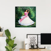 Radha Rani in Vrindavan Poster (Heimbüro)