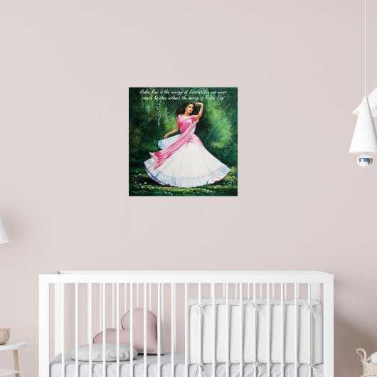 Radha Rani in Vrindavan Poster (Kinderzimmer 2)