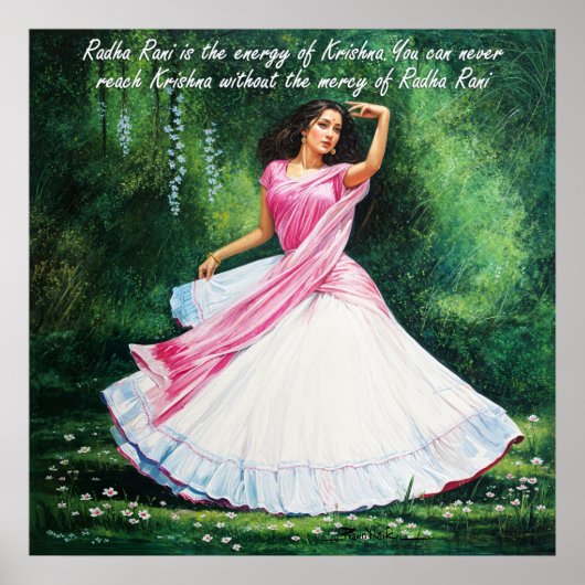 Radha Rani in Vrindavan Poster (Vorne)