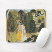 Radha und Krishna, die in eine Waldung gehen Mousepad (Mit Mouse)