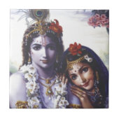 Radha und Krishna Fliese (Vorderseite)