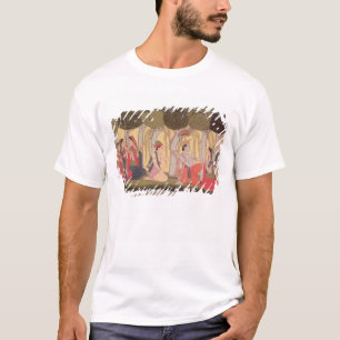 Radha und Krishna gesetzt in einer Waldung, Kulu T-Shirt