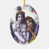 Radha und Krishna Keramikornament (Vorne)