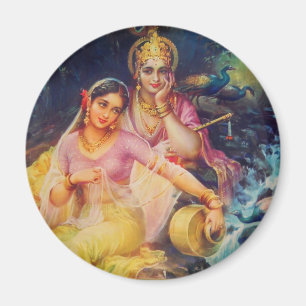 Radha und Krishna Magnet