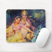 Radha und Krishna-Mauspad Mousepad (Mit Mouse)