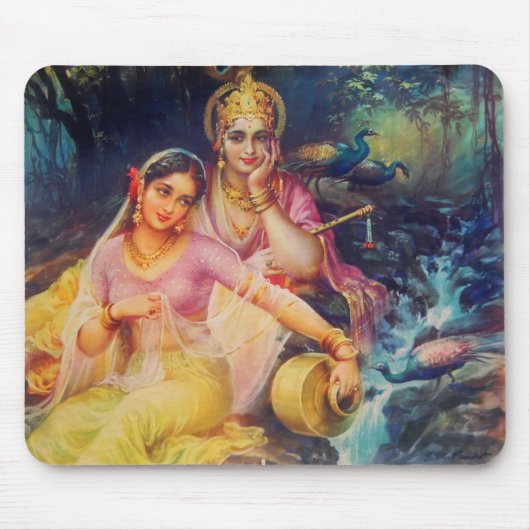 Radha und Krishna-Mauspad Mousepad (Vorne)