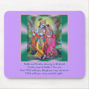 Radha und Krishna Mousepad