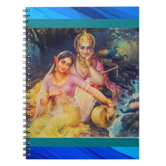 Radha und Krishna Notizbuch Notizblock (Vorderseite)