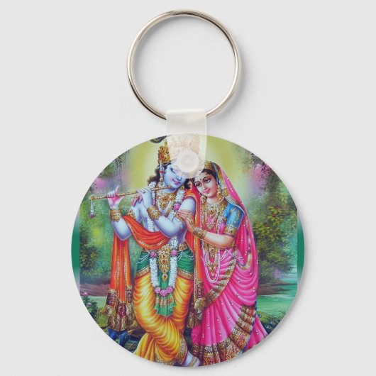 Radha und Krishna Schlüsselanhänger (Vorderseite)