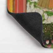 Radha und Krishna Umarmung in einem idealisierten Mousepad (Ecke)