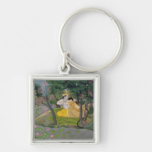 Radha und Krishna Umarmung in einer Waldung des Schlüsselanhänger