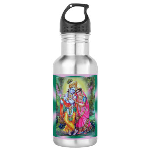 Radha und Krishna Wasserflasche
